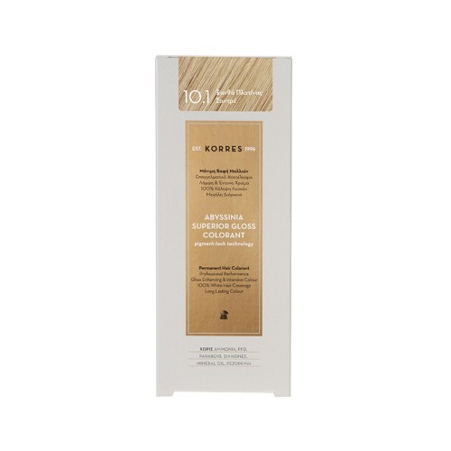 KORRES ABYSSINIA Superior Gloss Colorant 10.1 Ξανθό Πλατίνας Σαντρέ