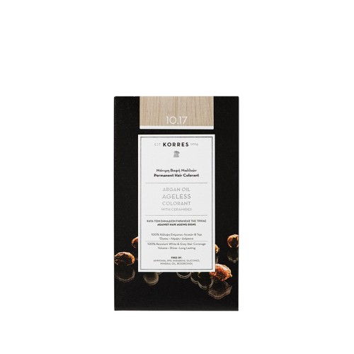 KORRES ARGAN OIL Ageless Colorant με Ceramides 10.17 Ξανθό Πλατίνας Μπεζ
