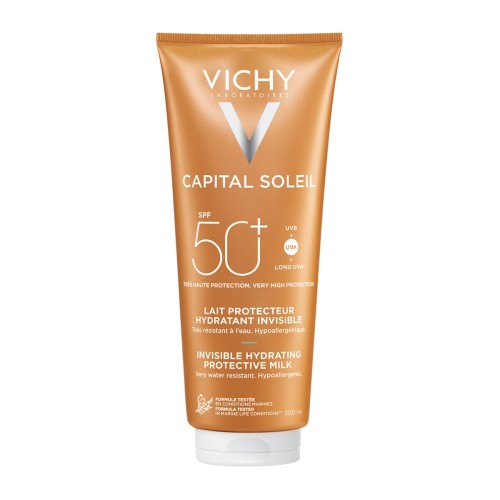 Capital Soleil Invisible Hydrating Protective Milk SPF50+ Αόρατο Ενυδατικό Αντηλιακό Γαλάκτωμα 300ml