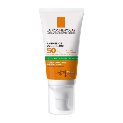 La Roche-Posay Anthelios UVMUNE 400 Oil Control Gel Cream SPF50+ Αντηλιακή Κρέμα Προσώπου για Ματ Αποτέλεσμα