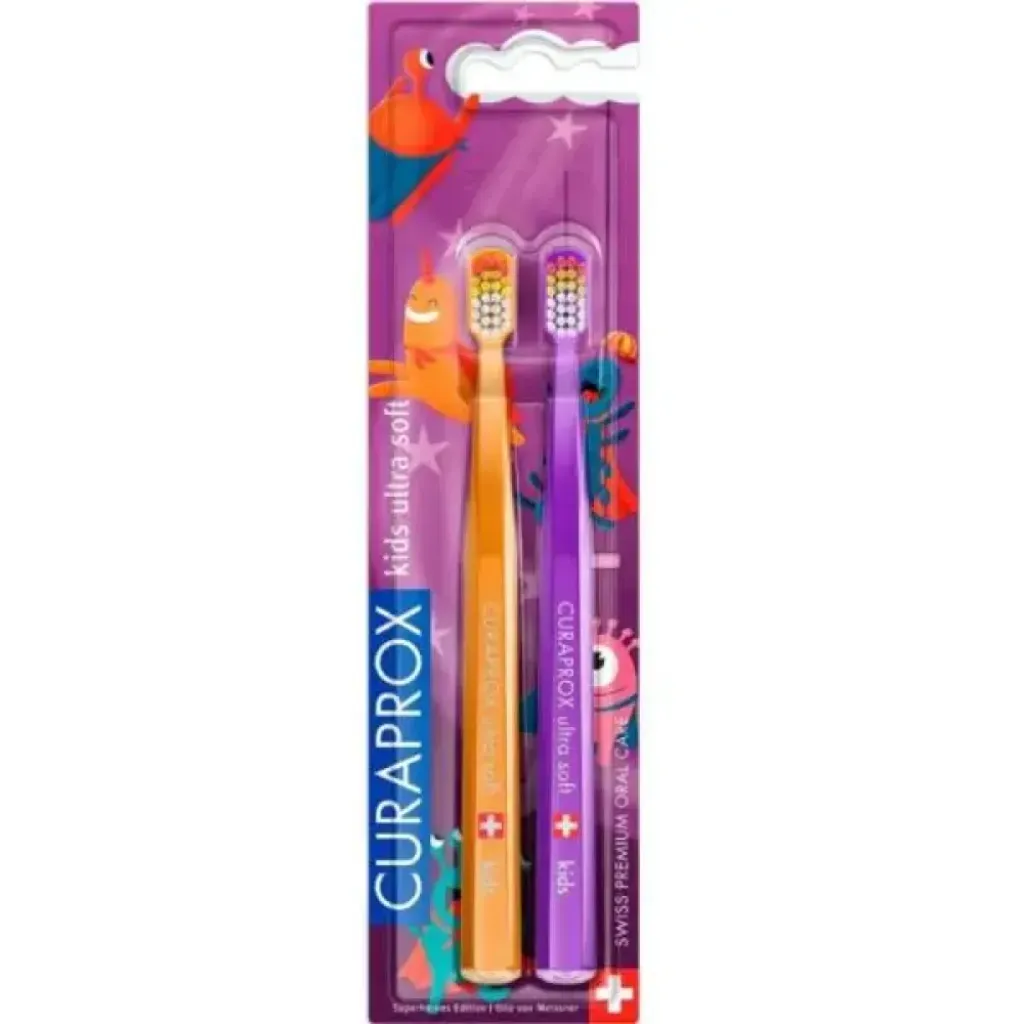 Curaprox CS 5460 Kids Duo Superheroes Edition Ultra Soft, Οδοντόβουρτσα Παιδική Πολύ Μαλακή 2 τμχ Curaprox CS 5460 Kids Duo Superheroes Edition Ultra Soft, Οδοντόβουρτσα Παιδική Πολύ Μαλακή 2 τμχ