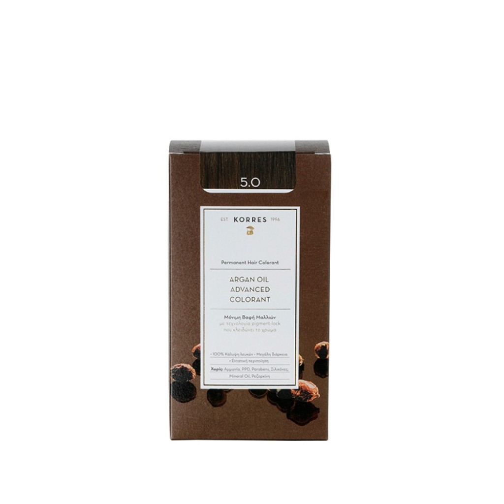 KORRES ARGAN OIL Advanced Colorant 5.0 Καστανό Ανοιχτό KORRES ARGAN OIL Advanced Colorant 5.0 Καστανό Ανοιχτό