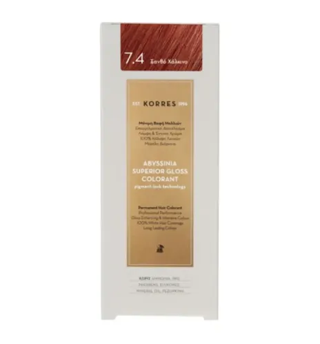 KORRES ABYSSINIA Superior Gloss Colorant 7.4 Ξανθό Χάλκινο