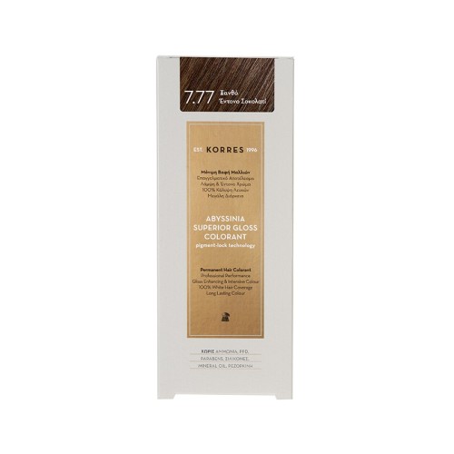 KORRES ABYSSINIA Superior Gloss Colorant 7.77 Ξανθό Έντονο Σοκολατί