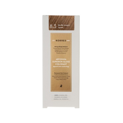 KORRES ABYSSINIA Superior Gloss Colorant 8.3 Ξανθό Ανοιχτό Χρυσό