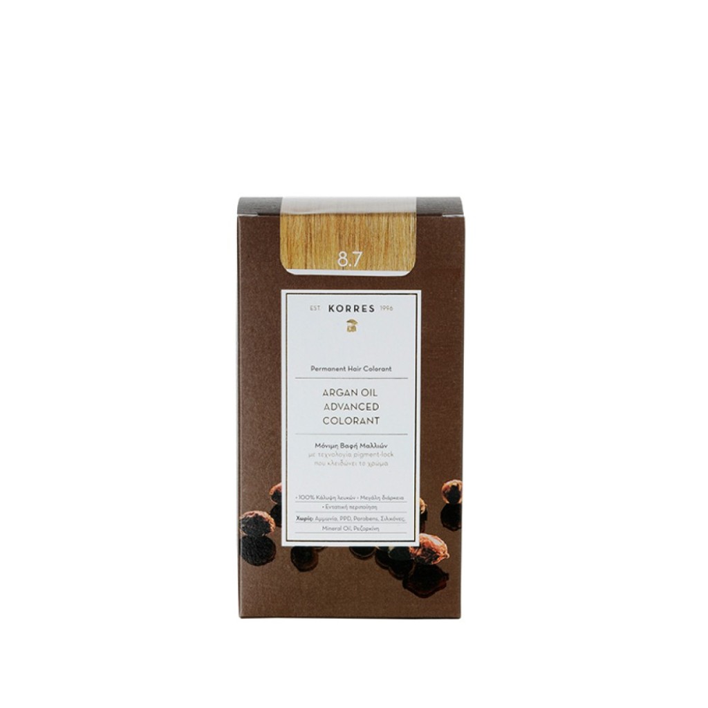 KORRES ARGAN OIL Advanced Colorant 8.7 Καραμέλα KORRES ARGAN OIL Advanced Colorant 8.7 Καραμέλα