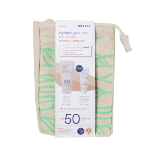 KORRES Γιαούρτι Αντηλιακή Κρέμα Προσώπου SPF 50 Σετ
