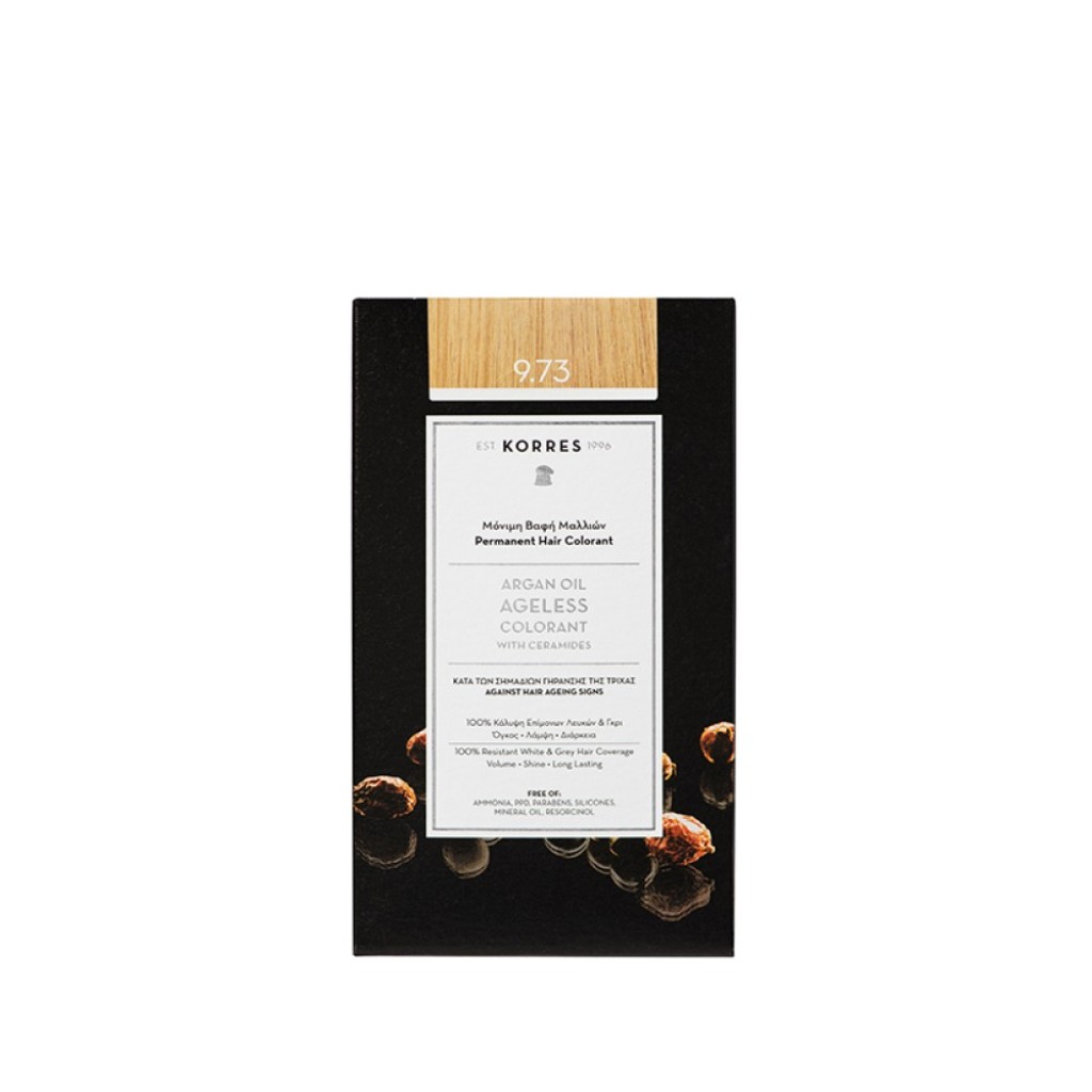 KORRES ARGAN OIL Ageless Colorant με ceramides 9.73 Χρυσό κάστανο KORRES ARGAN OIL Ageless Colorant με ceramides 9.73 Χρυσό κάστανο