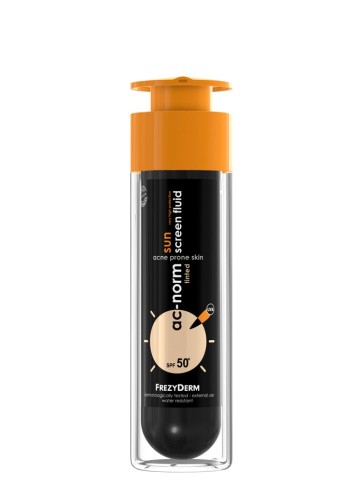 ACNORM SUNSCREEN TINTED FACE FLUID Spf50+50ml
