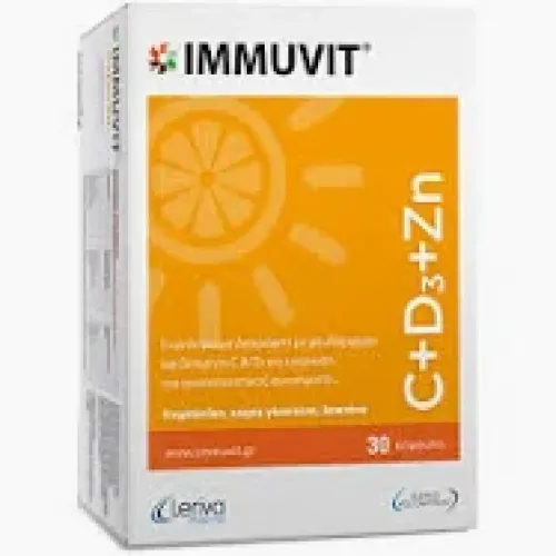 Leriva Pharma Immuvit C+D3+Zn, 30caps