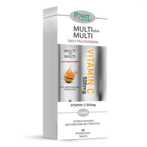 MULTI+MULTI Stevia 20s + ΔΩΡΟ VIT C500mg 20s