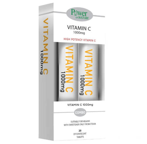 Power Health Vitamin C1000mg+ Vitamin D3 1000iu 24caps & Vitamin c 500mg 20 caps Δώρο 