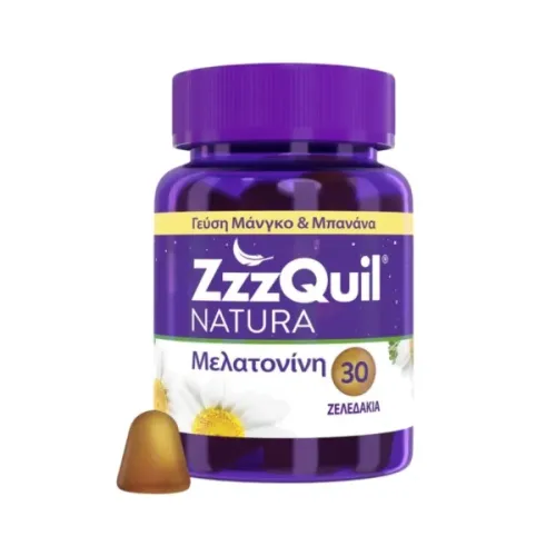 ZzzQuil Natura Συμπλήρωμα για τον Ύπνο Μάνγκο Μπανάνα 30 ζελεδάκια 