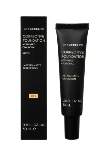 KORRES ΕΝΕΡΓΟΣ ΑΝΘΡΑΚΑΣ Διορθωτικό Makeup για Μέτριες Ατέλειες ACF2 SPF 15