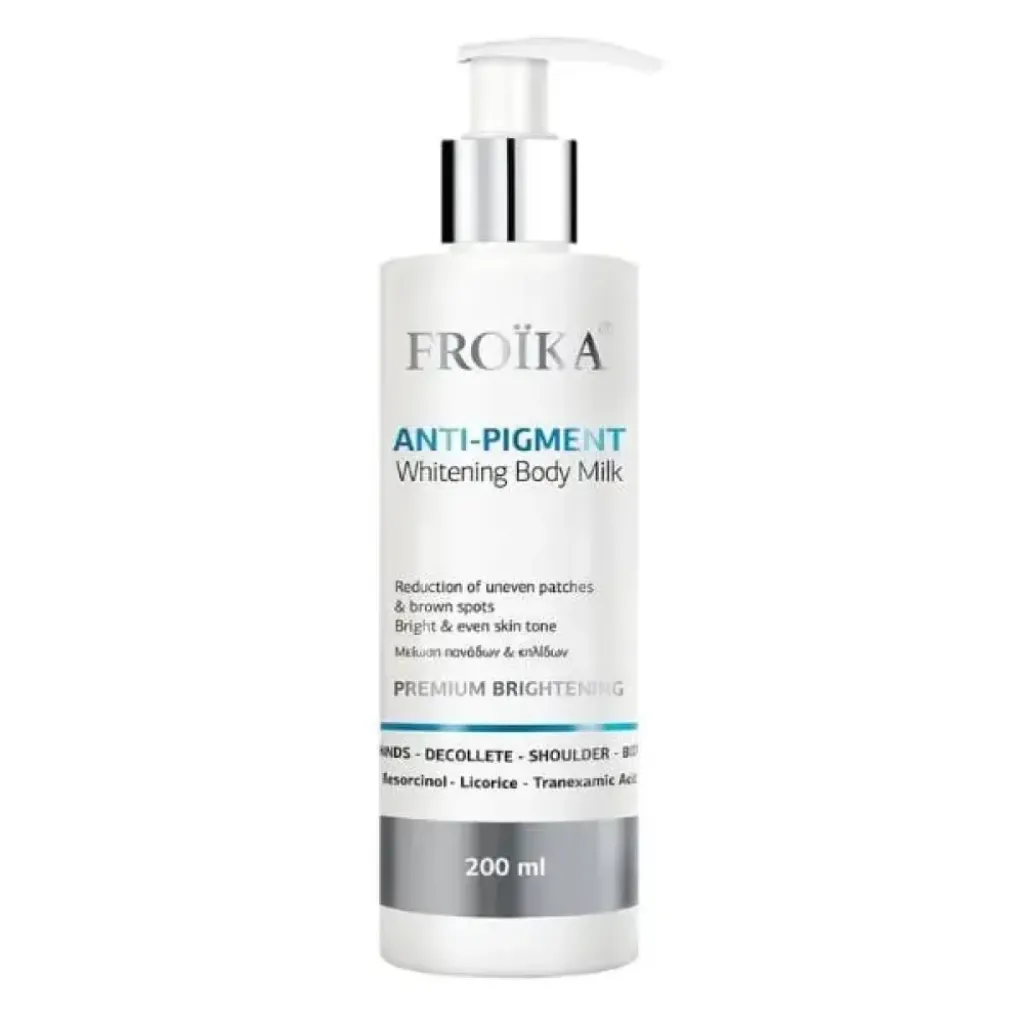 Froika Anti-Pigment Whitening Body Milk για Μείωση των Πανάδων & Κηλίδων 200ml Froika Anti-Pigment Whitening Body Milk για Μείωση των Πανάδων & Κηλίδων 200ml