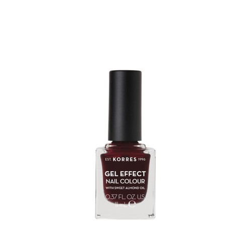 KORRES GEL EFFECT Βερνίκι Νυχιών 57 Burgundy Red