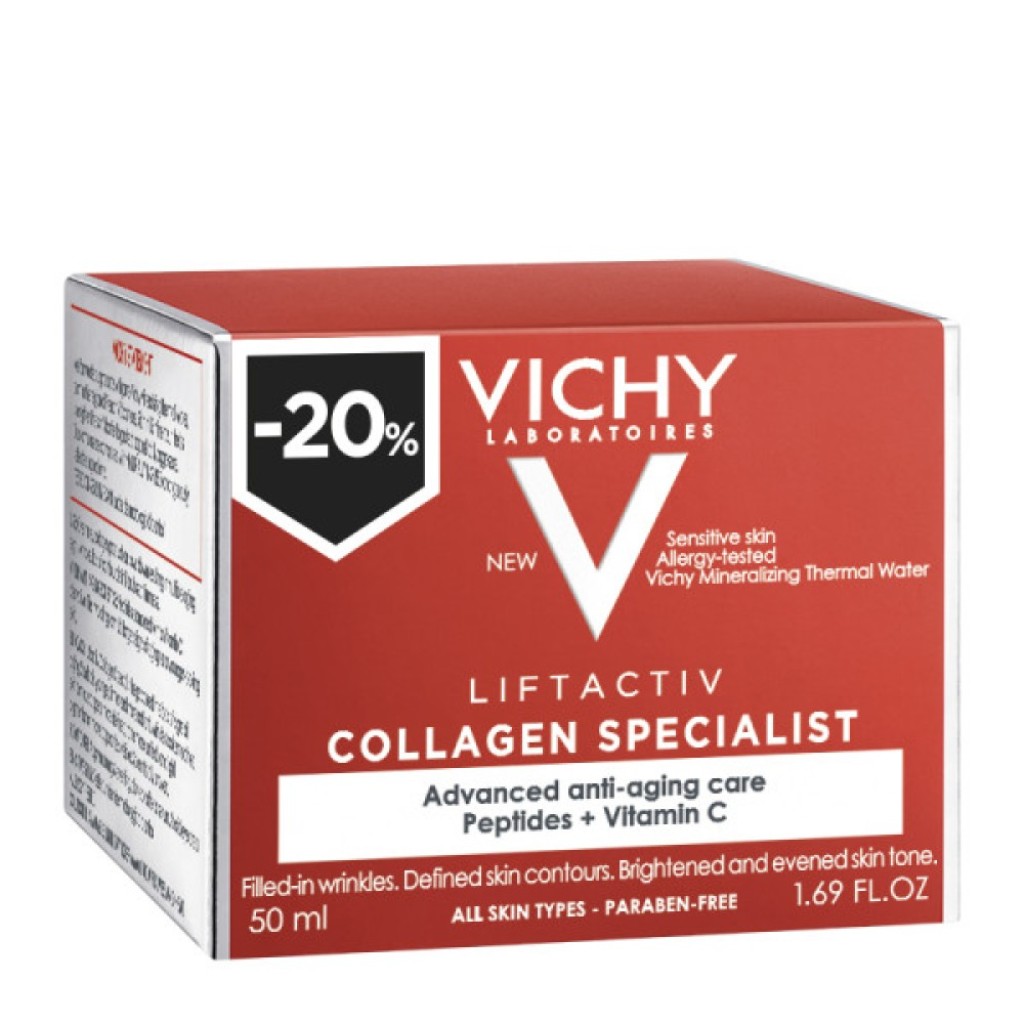 Vichy Liftactiv Collagen Specialist -20% Αντιγηραντική Κρέμα Προσώπου για Ρυτιδες & Ενίσχυση Σφριγηλότητας Vichy Liftactiv Collagen Specialist -20% Αντιγηραντική Κρέμα Προσώπου για Ρυτιδες & Ενίσχυση Σφριγηλότητας