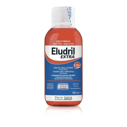 Eludril Extra 0.20% Στοματικό Διάλυμα Χλωρεξιδίνης χωρίς Αλκόολ 300ml 