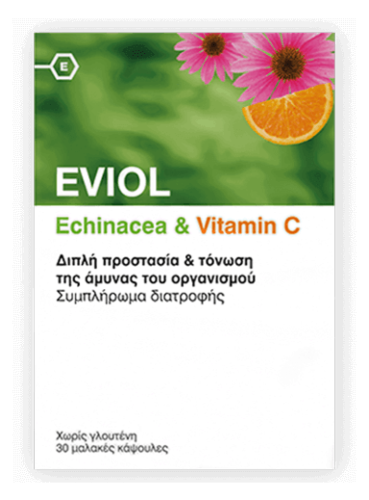 Eviol Echinacea & Vitamin C 30 μαλακές κάψουλες