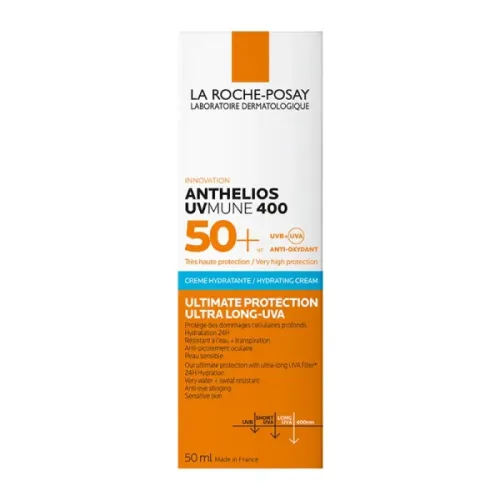 La Roche-Posay ANTHELIOS UVMUNE400 Hydrating Cream SPF50+ αντηλιακή κρέμα προσώπου με άρωμα