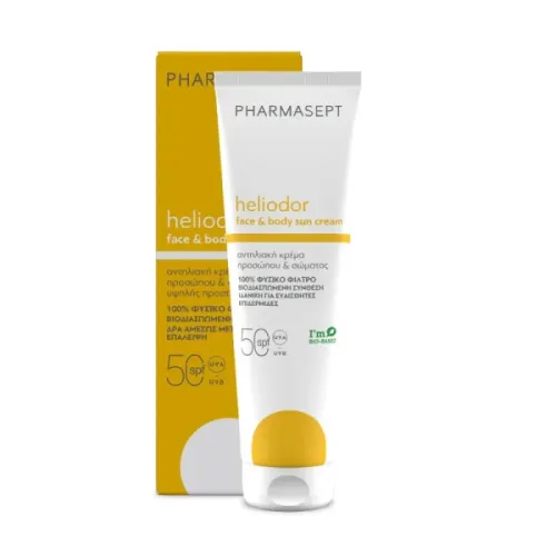 Pharmasept Heliodor Face & Body Αντηλιακό Προσώπου & Σώματος SPF50 150ml 