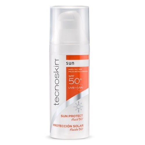 Tecnoskin Sun Protect, Αντηλιακή κρέμα προσώπου – Για επιδερμίδες με τάση ακμής και λιπαρότητας, SPF 50+, 50ml.