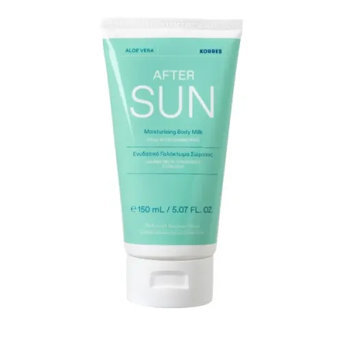 Korres Sun Aloe Vera Body Milk After Sun, Ενυδατικό Γαλάκτωμα για μετά τον Ήλιο με Αλόη 150ml 