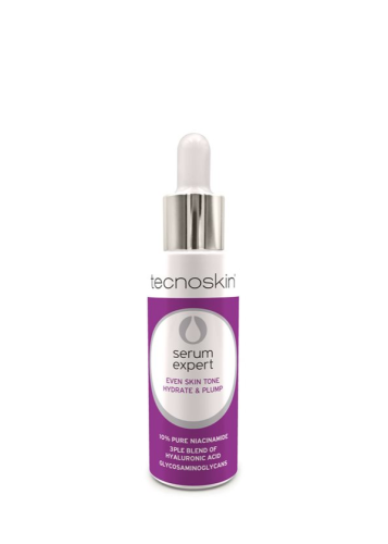 Tecnoskin Serum Expert Even Skin Tone Hydrate & Plump 30ml – Ορός με Νιασιναμίδη και Υαλουρονικό Οξύ για Ομοιόμορφο Τόνο & Ενυδάτωση 