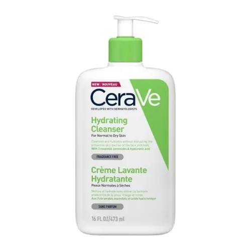 CeraVe Hydrating Cleanser Ενυδατική Κρέμα Καθαρισμού για Πρόσωπο και Σώμα 473ml 