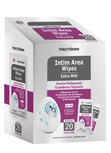 INTIM AREA WIPES (ΦΑΚΕΛΛΑΚΙΑ 20 ΤΕΜ)  