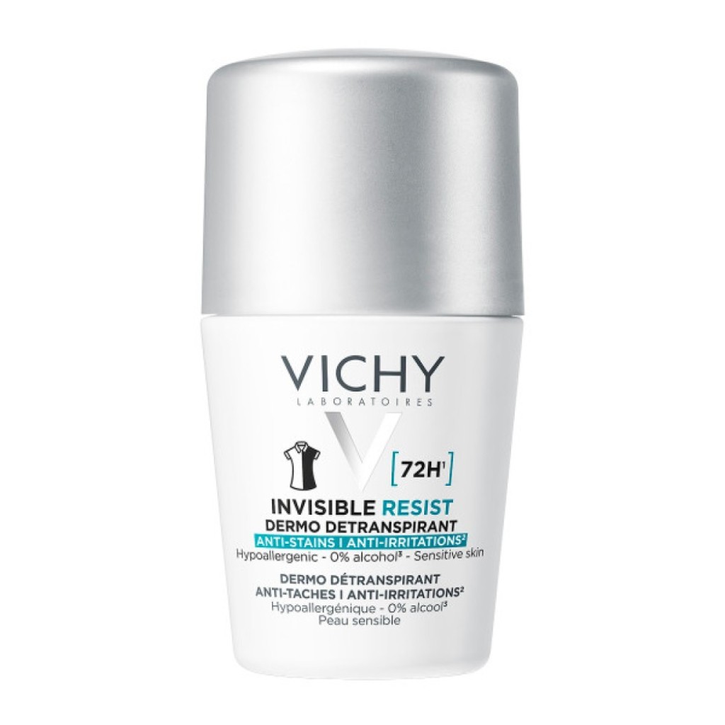 Vichy Invisible, Anti-Stain - Anti Irritation Roll-On Αποσμητικό κατά των σημαδιών και της έντονης εφίδρωσης, 50ml Vichy Invisible, Anti-Stain - Anti Irritation Roll-On Αποσμητικό κατά των σημαδιών και της έντονης εφίδρωσης, 50ml