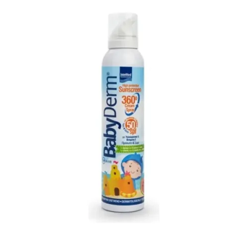 Intermed Babyderm SPF50 Sunscreen 360° Cream Spray 200ml 