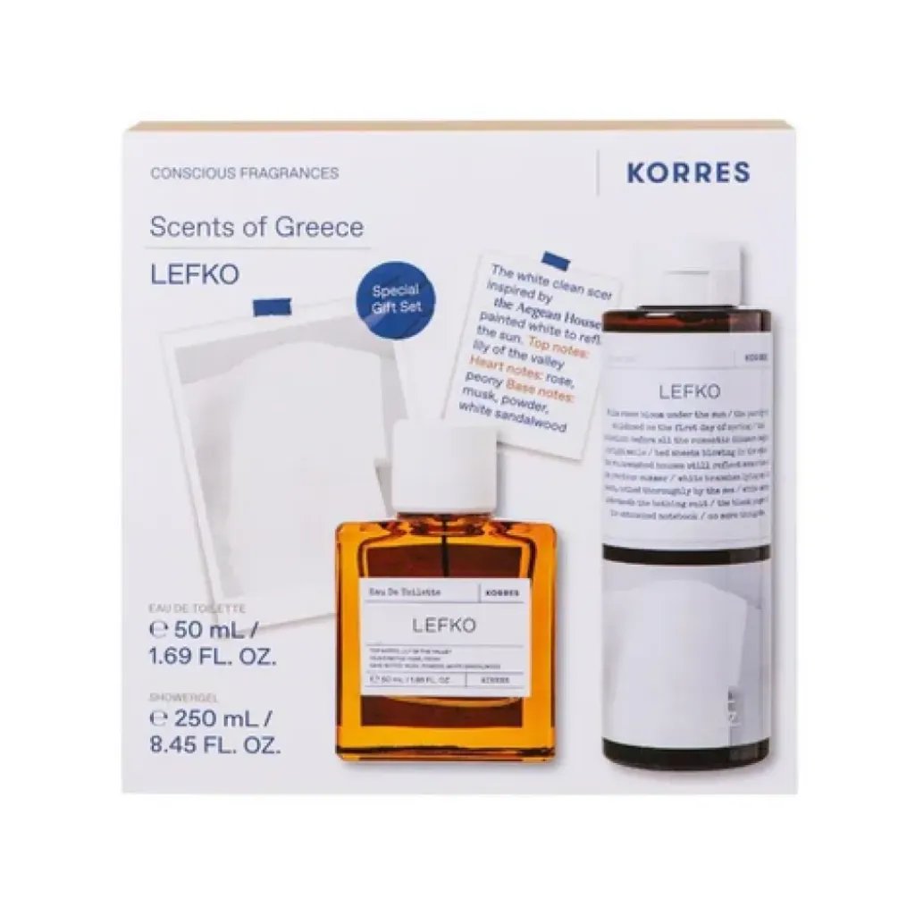 Korres Promo Lefko Eau de Toilette Άρωμα 50ml + Αφρόλουτρο 250ml Korres Promo Lefko Eau de Toilette Άρωμα 50ml + Αφρόλουτρο 250ml