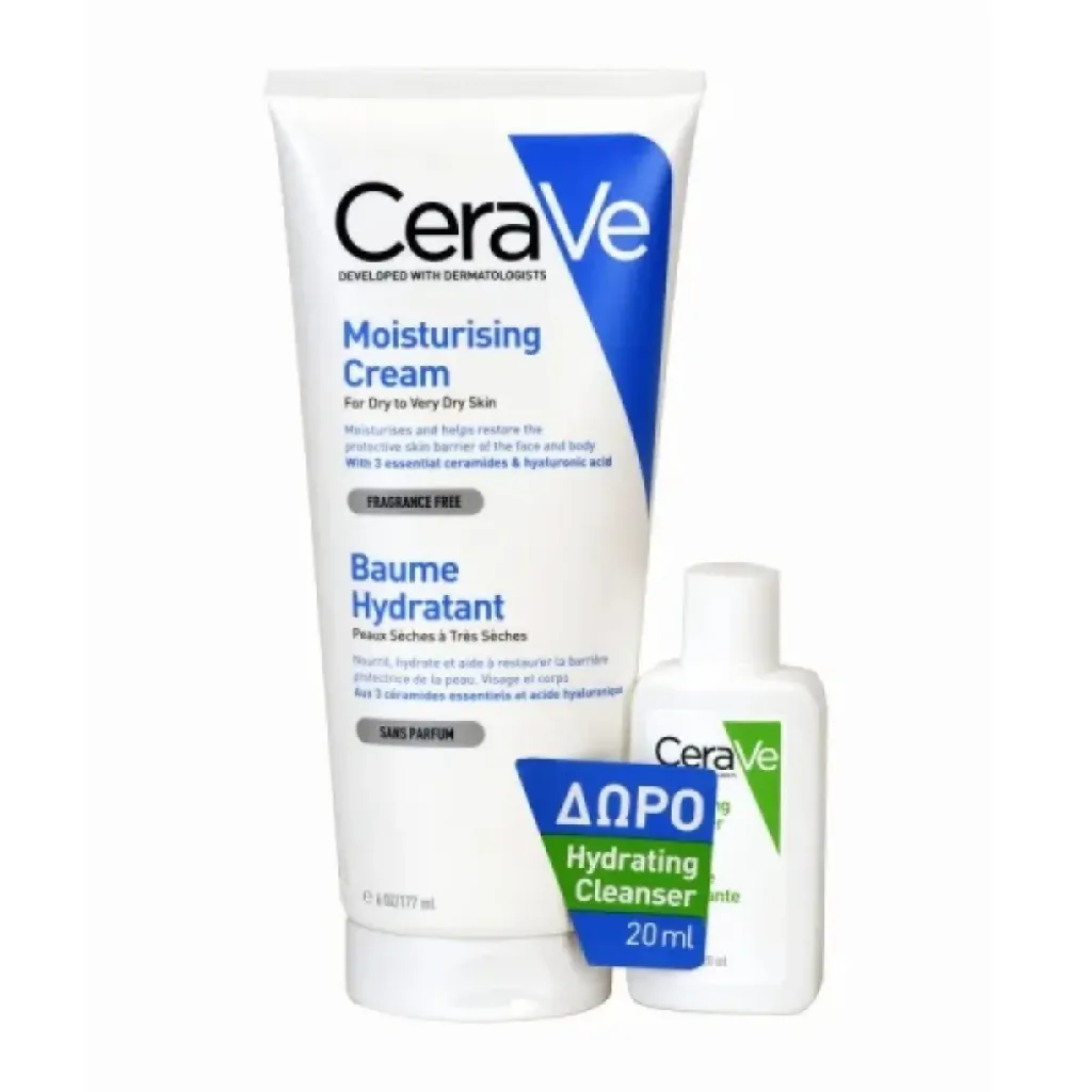 CeraVe Promo Moisturising Cream 177ml & Δώρο Hydrating Cleanser 20ml CeraVe Promo Moisturising Cream 177ml & Δώρο Hydrating Cleanser 20ml