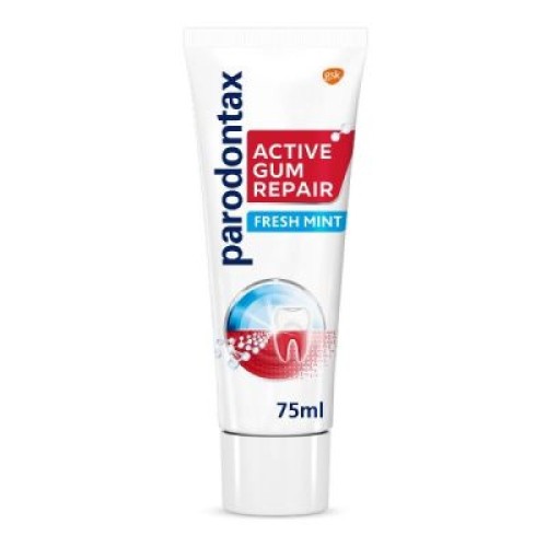 Parodontax Active Gum Repair Fresh Mint, Οδοντόκρεμα για την αποκατάσταση των των Ούλων που αιμορραγούν από την 1η Εβδομάδα, 75ml