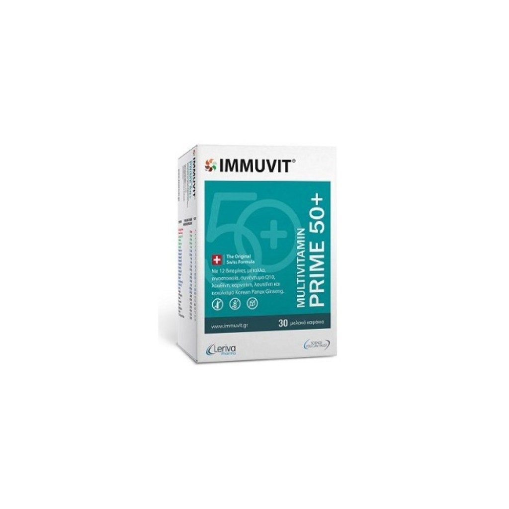 Leriva Pharma Immuvit Prime 50+, 30caps Leriva Pharma Immuvit Prime 50+, 30caps