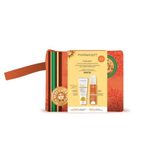 Pharmasept Promo Heliodor Face Sun Cream SPF 50, 50ml & Bronzing Dry Oil, 100ml 
