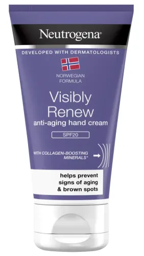 Neutrogena Norwegian Formula Visibly Renew Αντιγηραντική Κρέμα Χεριών με Αντηλιακό Δείκτη SPF 20 75ml 