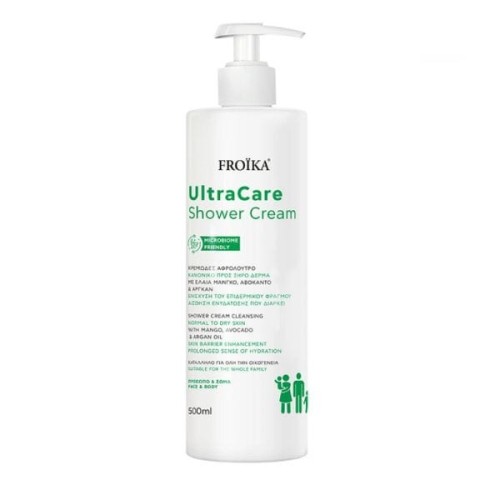 Froika UltraCare Shower Cream Face & Body for Normal to Dry Skin 500ml 