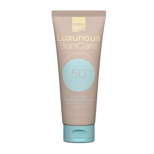 Intermed Luxurious SunCare Silk Cover Natural Beige With Hyaluronic Acid SPF50 75ml 