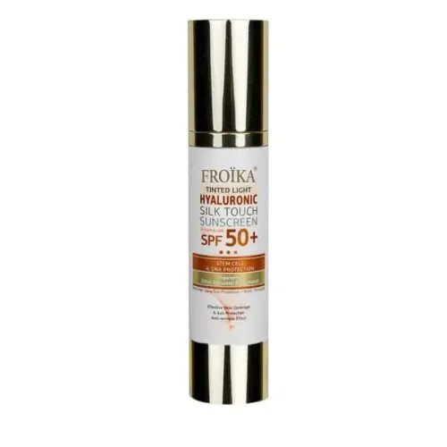 Froika Hyaluronic Silk Touch Sunscreen SPF50+ Tinted Light, Αντηλιακό Προσώπου με Χρώμα 40ml 