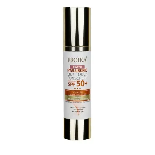Froika, Hyaluronic Silk Touch Sunscreen Tinted SPF50+, Αντηλιακή Προσώπου Με Χρώμα, 50ml
