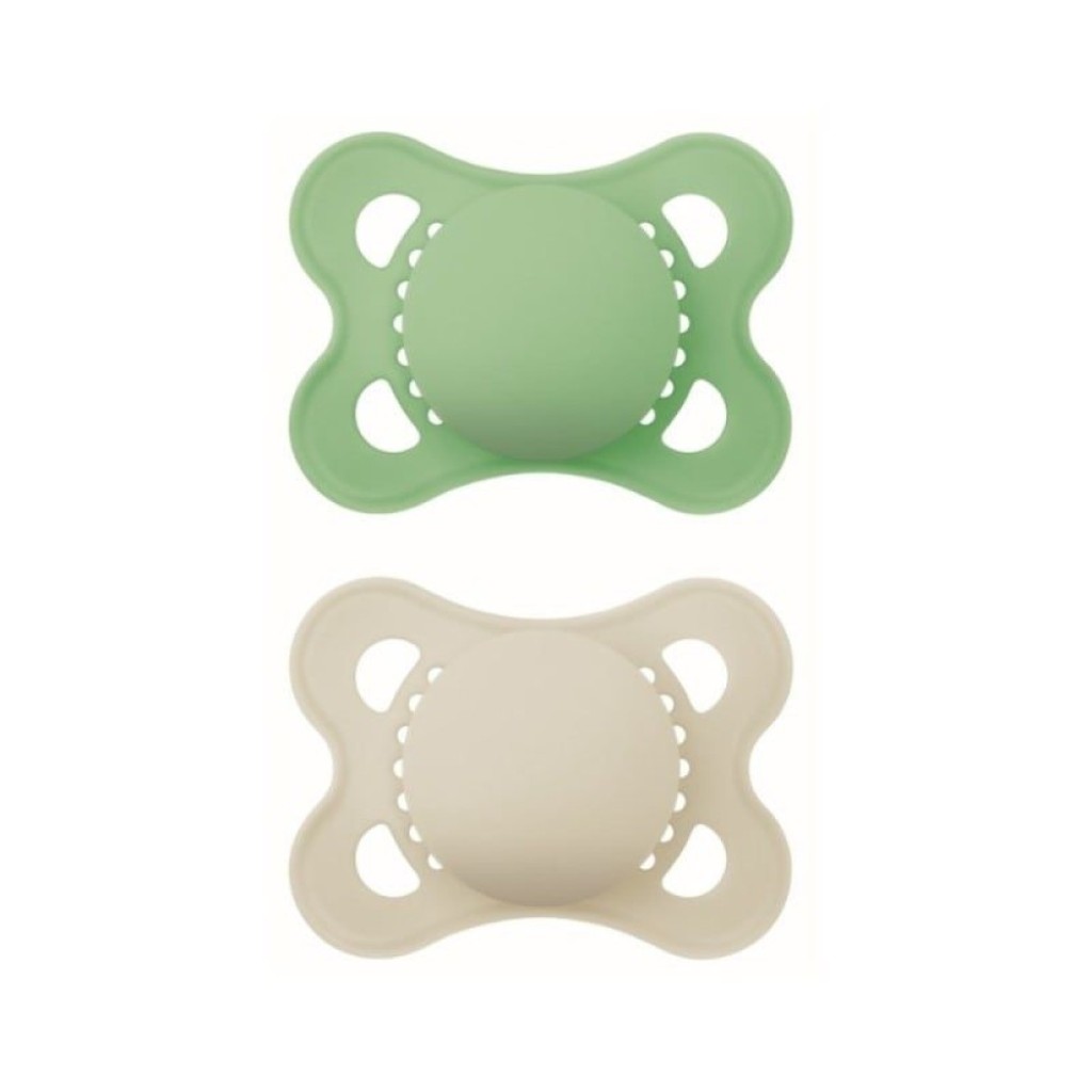 Mam Original Unprinted Silicone Soother 2-6m 2 Τεμάχια, Κωδ 118SBc - Πράσινο / Γκρι Mam Original Unprinted Silicone Soother 2-6m 2 Τεμάχια, Κωδ 118SBc - Πράσινο / Γκρι