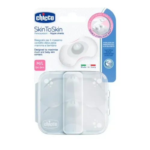 Chicco SkinToSkin Δίσκοι Στήθους Σιλικόνης M/L 2τμχ 