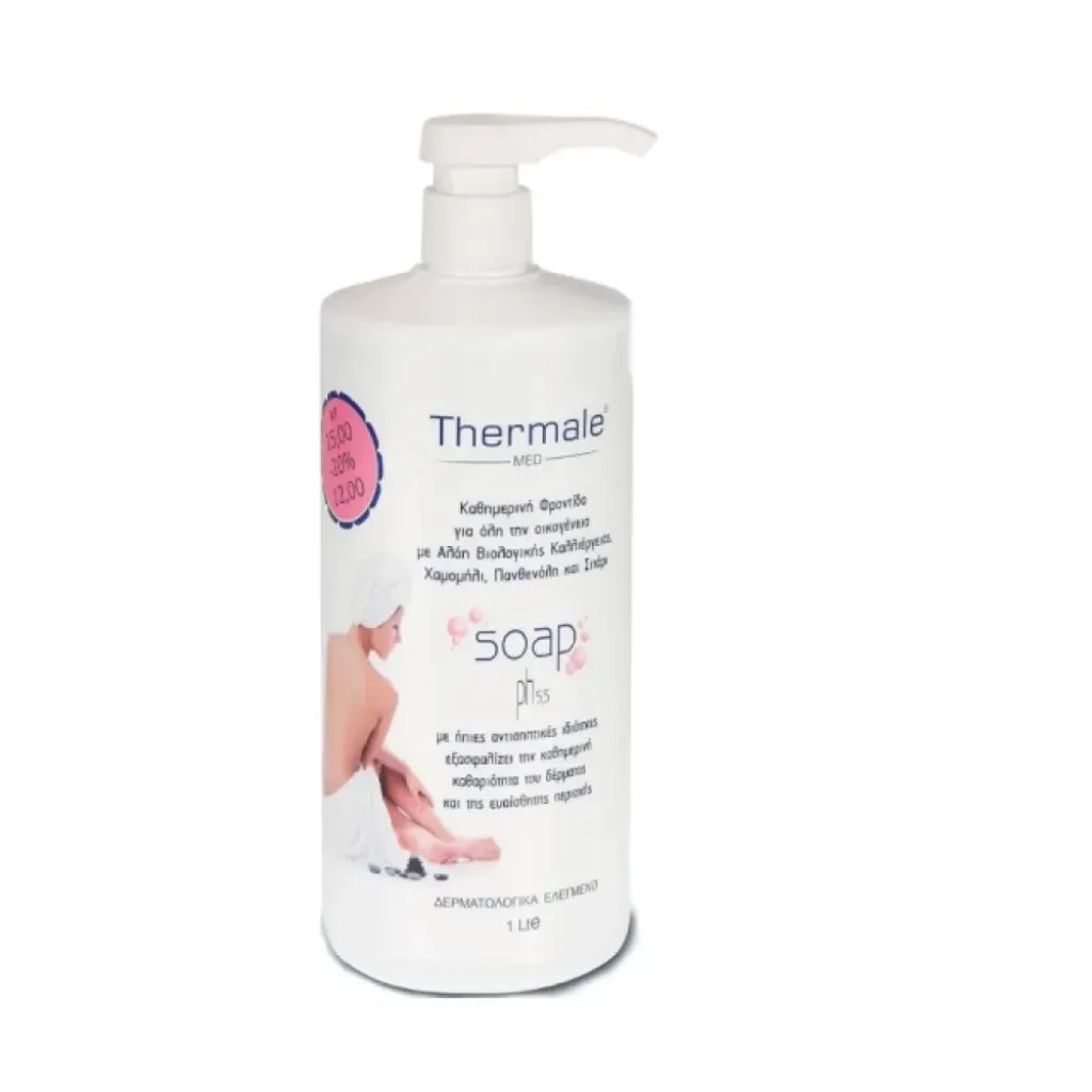 Thermale Med Soap pH 5.5 1000ml (Υγρό Καθαριστικό για το Σώμα & την Ευαίσθητη Περιοχή) Thermale Med Soap pH 5.5 1000ml (Υγρό Καθαριστικό για το Σώμα & την Ευαίσθητη Περιοχή)
