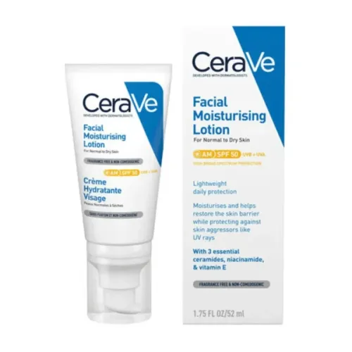 CeraVe AM Facial Moisturising Lotion SPF50, 52ml 