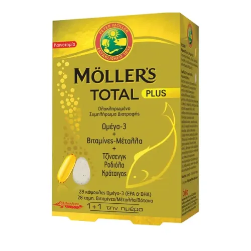 Moller's Total Plus 28 ταμπλέτες 28 κάψουλες