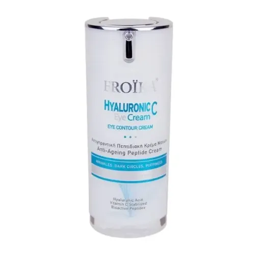 Froika Hyaluronic C Eye Cream, Αντιγηραντική Κρέμα Ματιών Μαύροι Κυκλοι/Σακούλες 15ml 