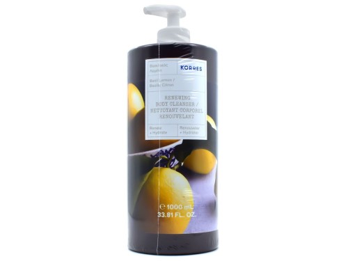 KORRES Βασιλικός Λεμόνι Αφρόλουτρο 1000mL -WRAP