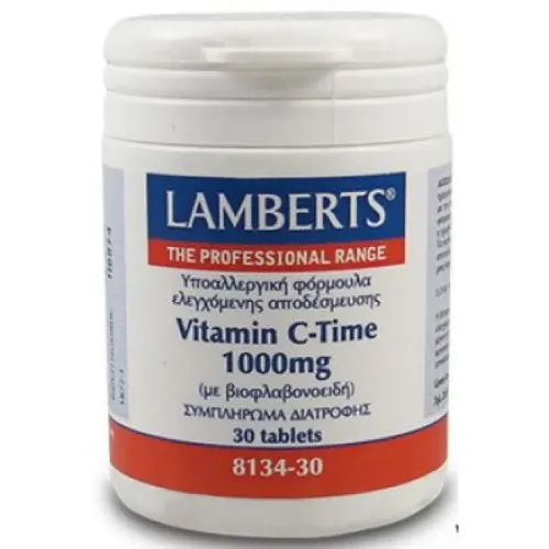 Lamberts Vitamin C 1000mg Time Release Βιταμίνη C Βραδείας Απελευθέρωσης 30 Tablets